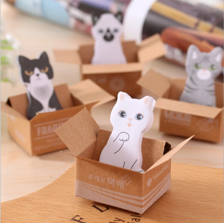 

5 pcs/lot Cute cat creative self-adhesive decoration notes sticky paper scrapbook Korean office DIY stationery Student gifts