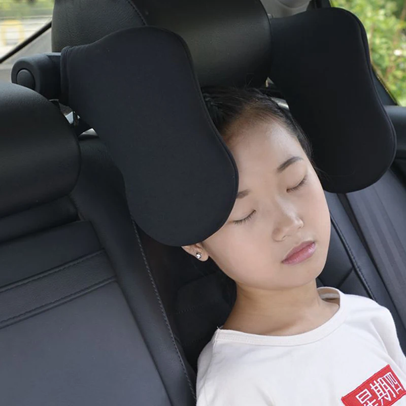 

Car Seat Headrest Car Neck Pillow Sleep Both Side Head Support High Elastic Nylon Soft Comfortable Practical For Children Adults