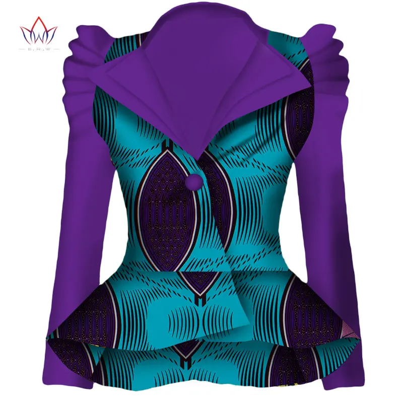 Женский блейзер в стиле Дашики Анкары модный из 100% хлопка с вощеным принтом