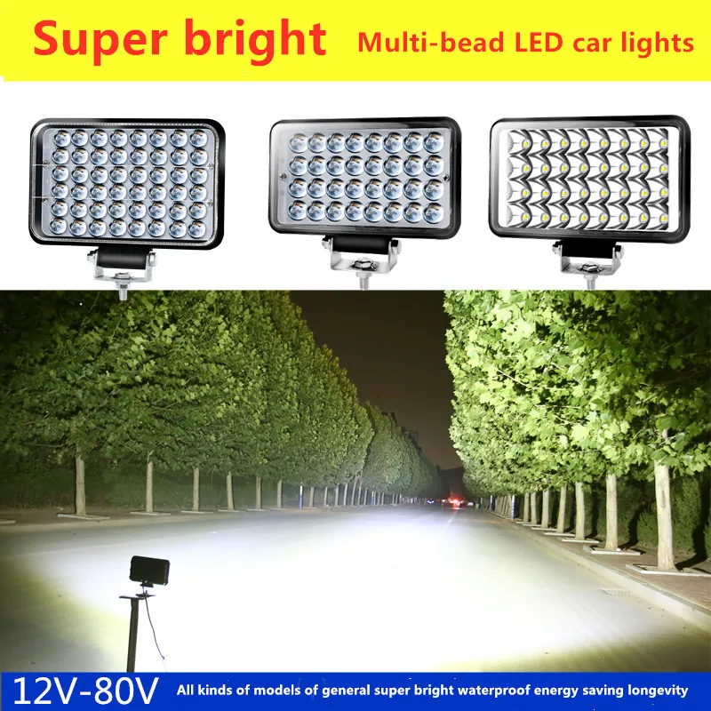 2 шт. 12-80 В для мотоцикла электромобиля светодиодный головной фонарь супер яркий