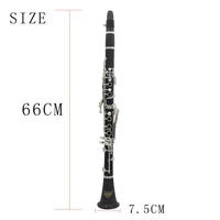 black ebonite professional student 17 keys bb clarinet quality beginner b flat clarinet vintage antique clarinet with case