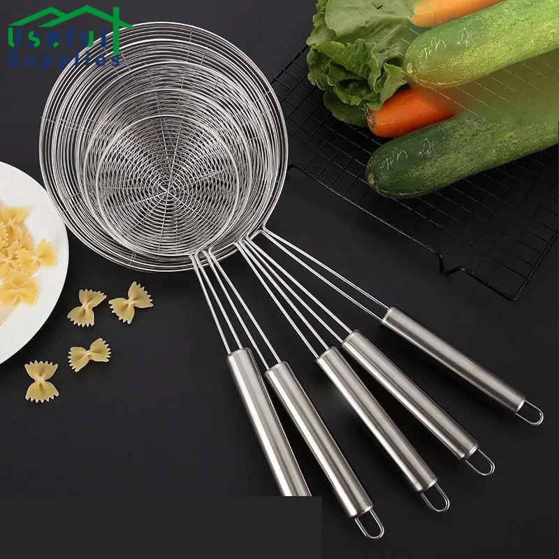 

Colander Line the Hot Pot Oil Grid Filter the Large Colander the Stainless Steel Round Tube for Noodles Kitchen Device Sets Tool