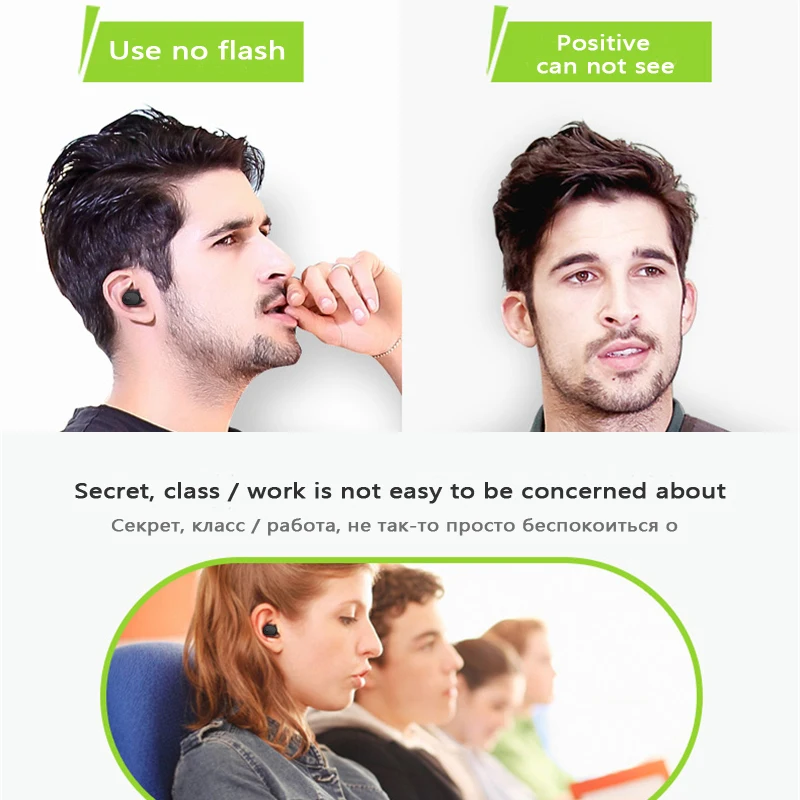 Мини гарнитура M & J для бизнеса беспроводная bluetooth портативные наушники с громкой