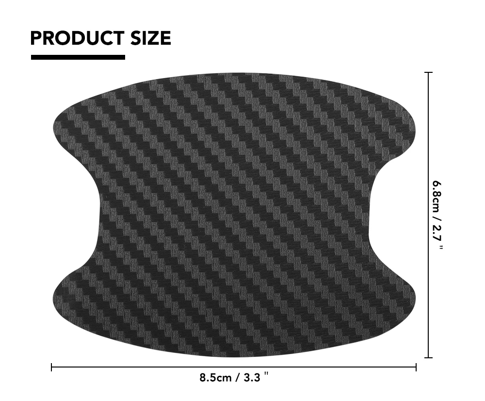 Наклейка на ручки двери автомобиля из углеродного волокна для Fiat 500 Opel Insignia Suzuki