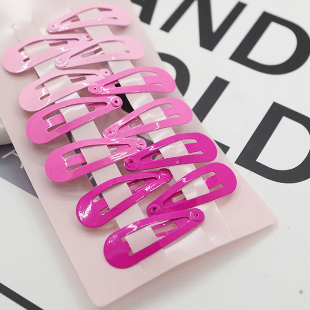 10 шт. Новинка Симпатичные металлические заколки для волос зажим сердце