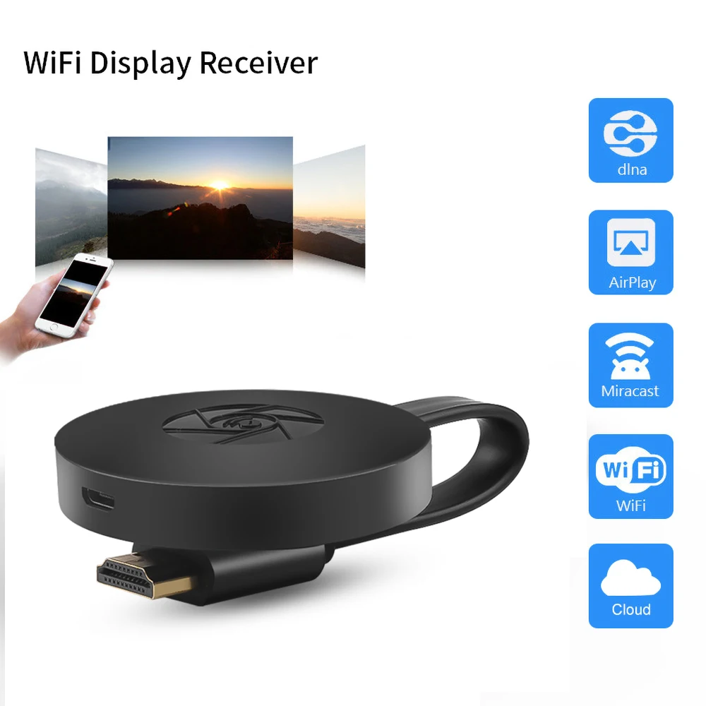 Smart View G2 1080P tv Stick Wifi Дисплей приемник экран зеркальное отображение ТВ ключ