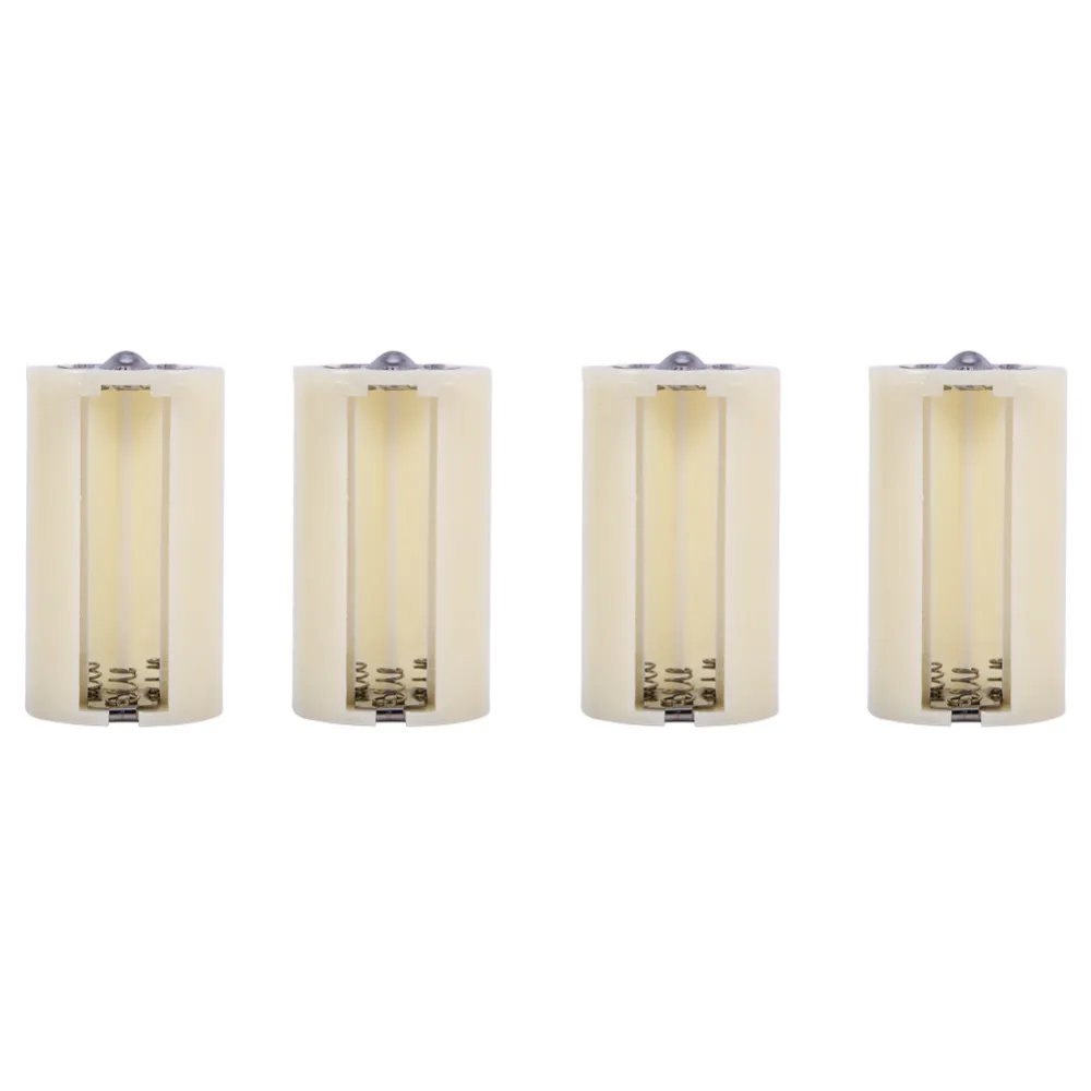 Преобразователь адаптера аккумулятора 4 шт./лот размер для 3 батарей аа в D