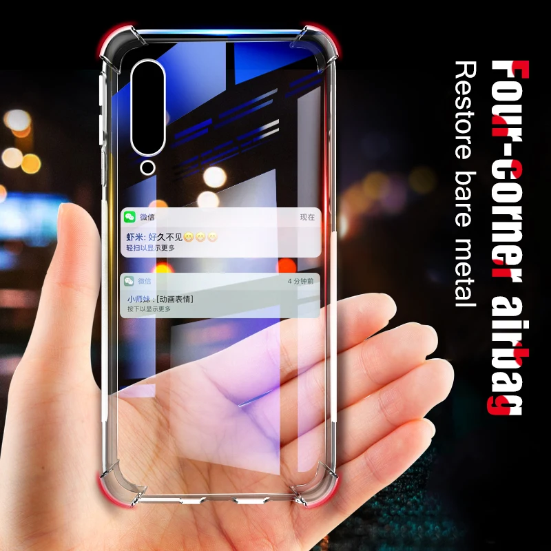 Для Xiaomi Mi 9T CC9 9se 9 pro cc9e Note 10 Pro Защитная прозрачная задняя крышка чехол для телефона