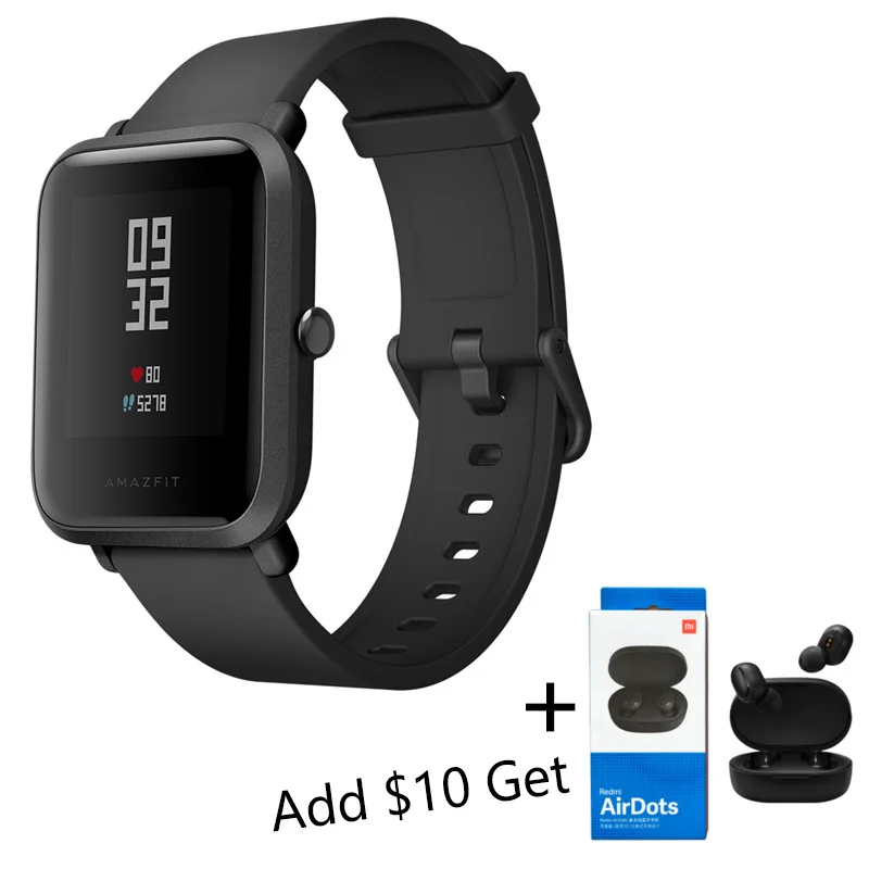 Xiaomi SmartWatch Amazfit Bip gps Huami 3ATM водонепроницаемые Смарт-часы Amazfit beep 45 дней в режиме ожидания спортивные PK GTR приложения