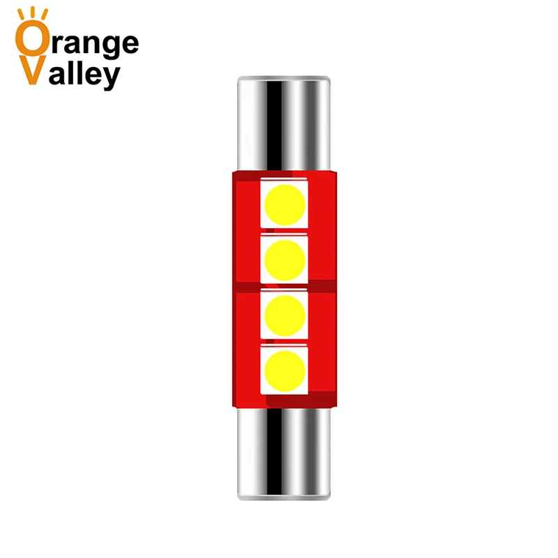 

500Pcs Festoon Car led 28 29 mm led bulb 3030 4 SMD reading lamp Auto Interior Light White DC 12V