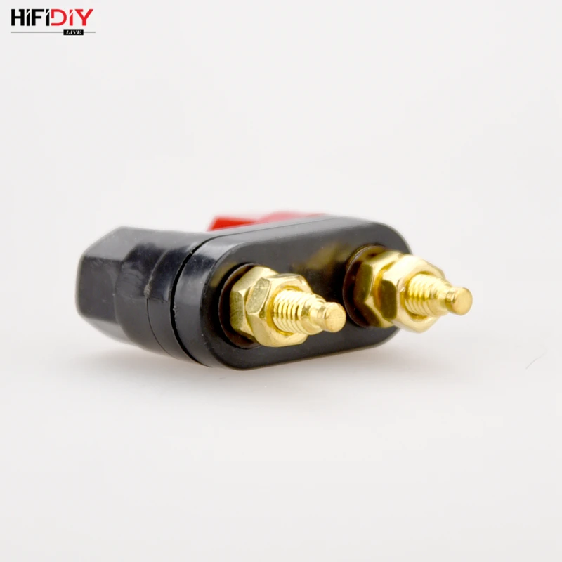HIFIDIY контактный разъем динамика (1red + 1black) связывающий пост чистый cupper