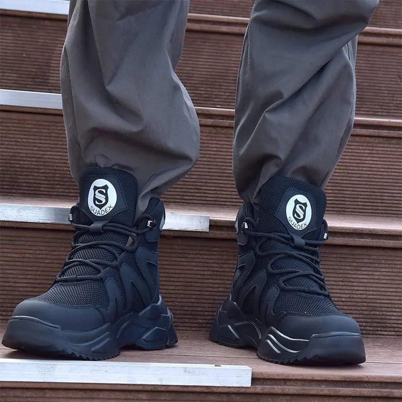 Ботинки SUADEX мужские нержавеющая сталь защита от царапин дышащие размеры 37-48 |