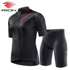 Rion Women Outdoor Road Bike Jersey Set 2021 Summer Women Quick Dry Cycling Jersey Set 3d Gel Pad Sh