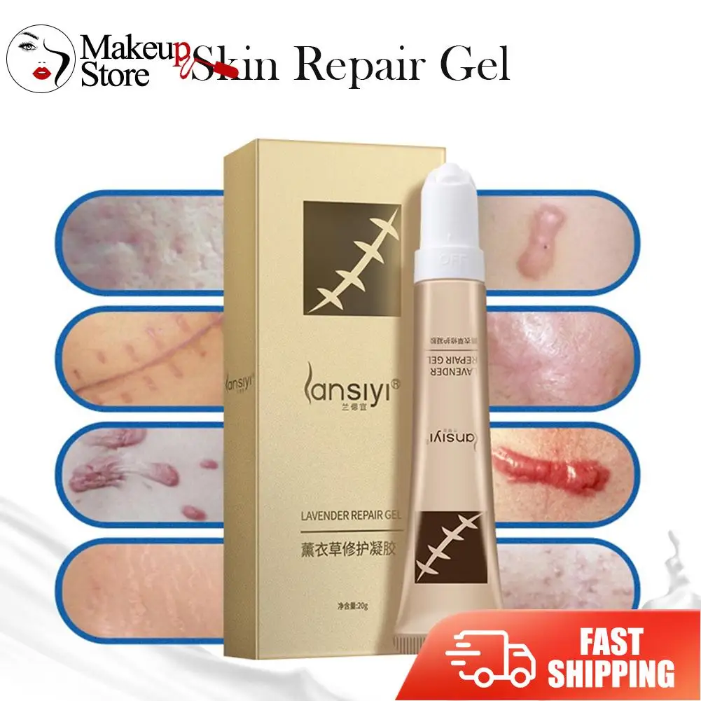 

Lavender Body Repair Gel Cleaning Pores Pregnancy Lines Removal Essence Repair Acne Pit and Fade Pregnant Mark