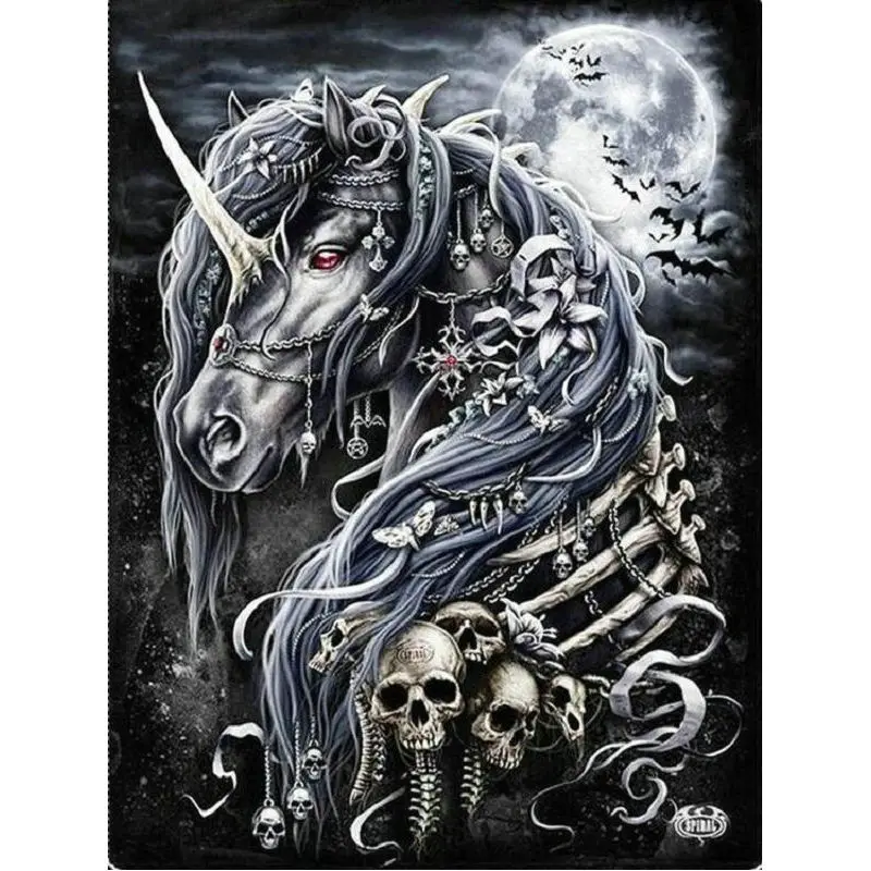 

Алмазная мозаика с единорогом для рукоделия, бриллиантовая мозаика, полная квадратная, круглая, алмазная вышивка, вышивка крестиком, Декор