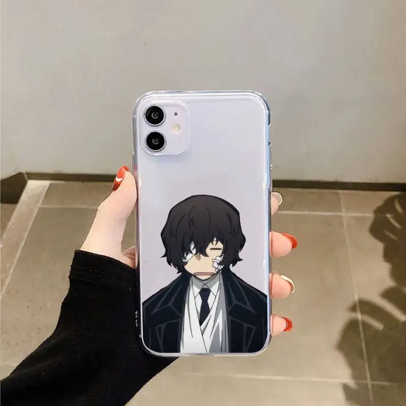 

Bungo Stray Dogs Phone Case Transparent for iPhone 11 12 mini pro XS MAX 8 7 6 6S Plus X 5S SE 2020 XR