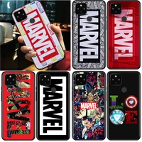 shockproof cover marvel logo cool for google pixel 5 5a 4 4a xl 5g black phone case shell soft fundas coque capa
