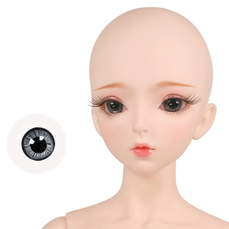 

Bjd Eyeball 14mm Glass Material Green Blue Eyes Suitable For 1/3 1/4 Doll Accessories