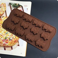 12 grids robots silicone chocolate mold for baking ice cube maker craft cake tool kitchen accessories
