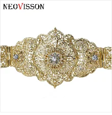 NEOVISSON kavesia Shuttle Shaped металлический нагрудник этническое свадебное платье нагрудная Пряжка наборы европейские традиционные украшения для тела