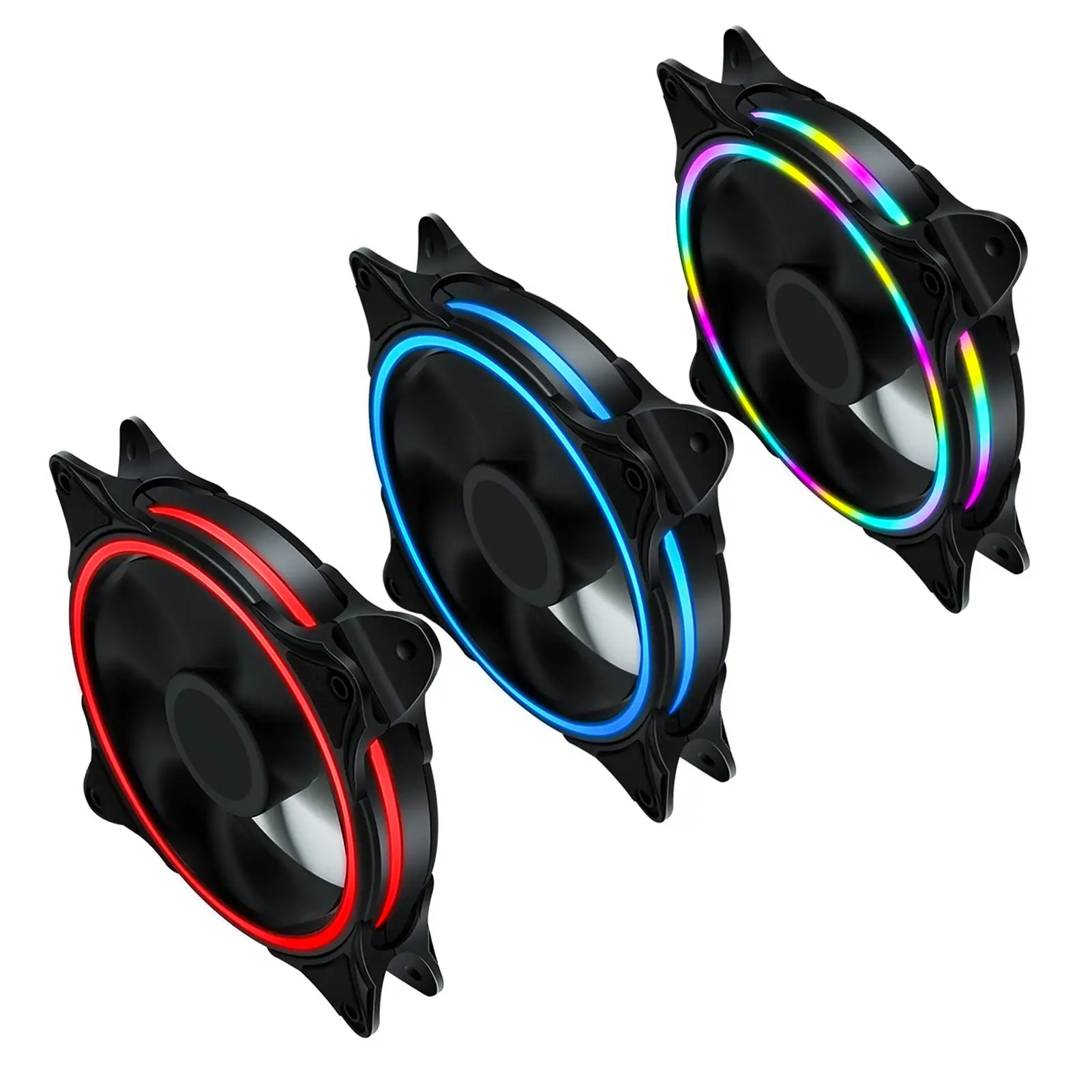 

120mm Computer Case ARGB Colored LED Light Mute Cooling Cooling Fan Radiator