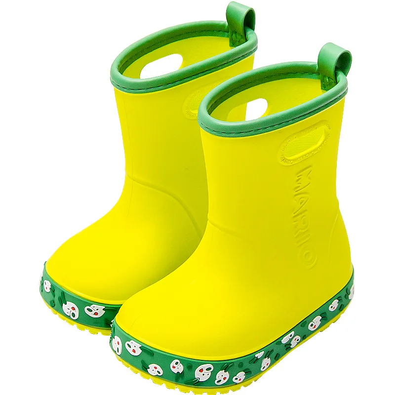 

Rain Boots Kids Girl Cute EVA Children's Rubber Boots Kalosze Dla Dzieci Waterproof Baby Water Shoes Waterproof Rain Boots