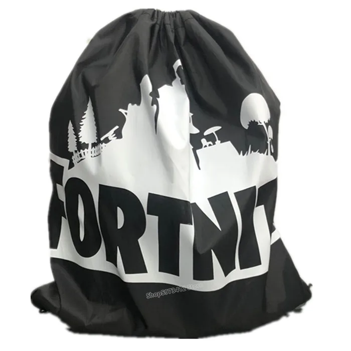 Game Fortnites Fortress Night Drawstring Backpack Simple Polyester Bag Portable Outdoor Battle Royale Sport | Дом и сад