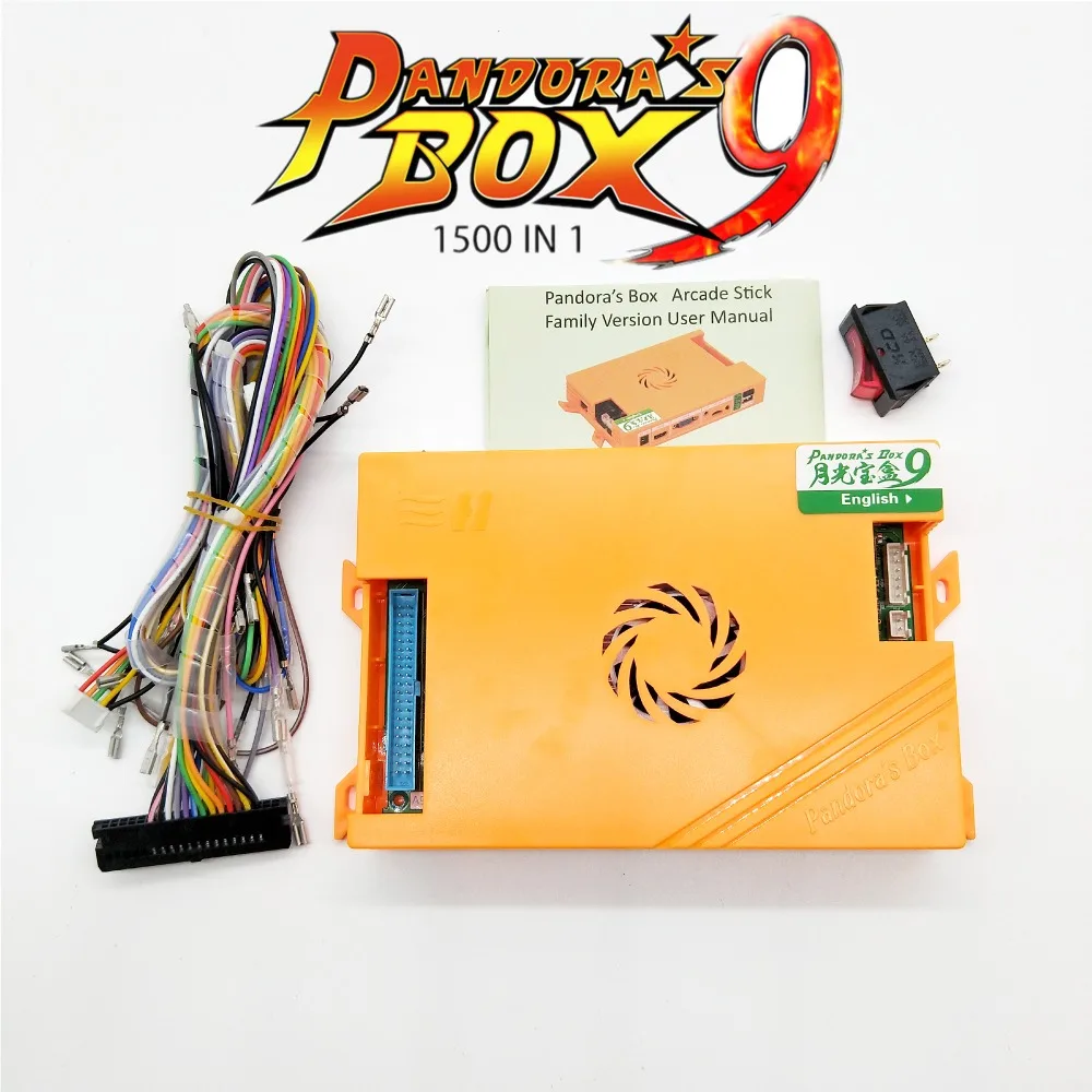 Pandora box 9 1500 В 1 семейная аркадная игровая материнская плата мульти Игровая плата HDMI VGA usb джойстик для ПК ТВ ps3 pandora box 9
