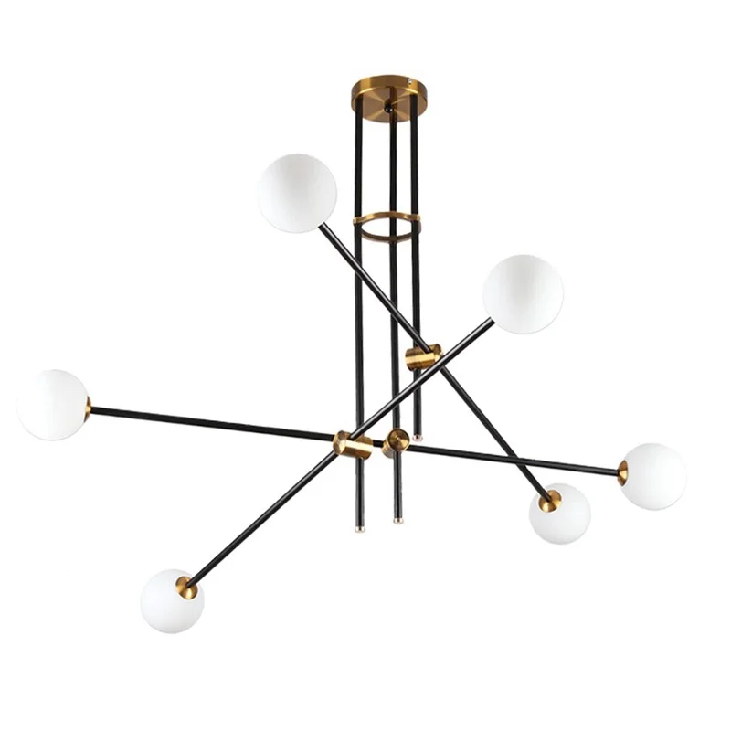 Светодиодные стеклянные люстры LukLoy подвесные лампы для гостиной лофт