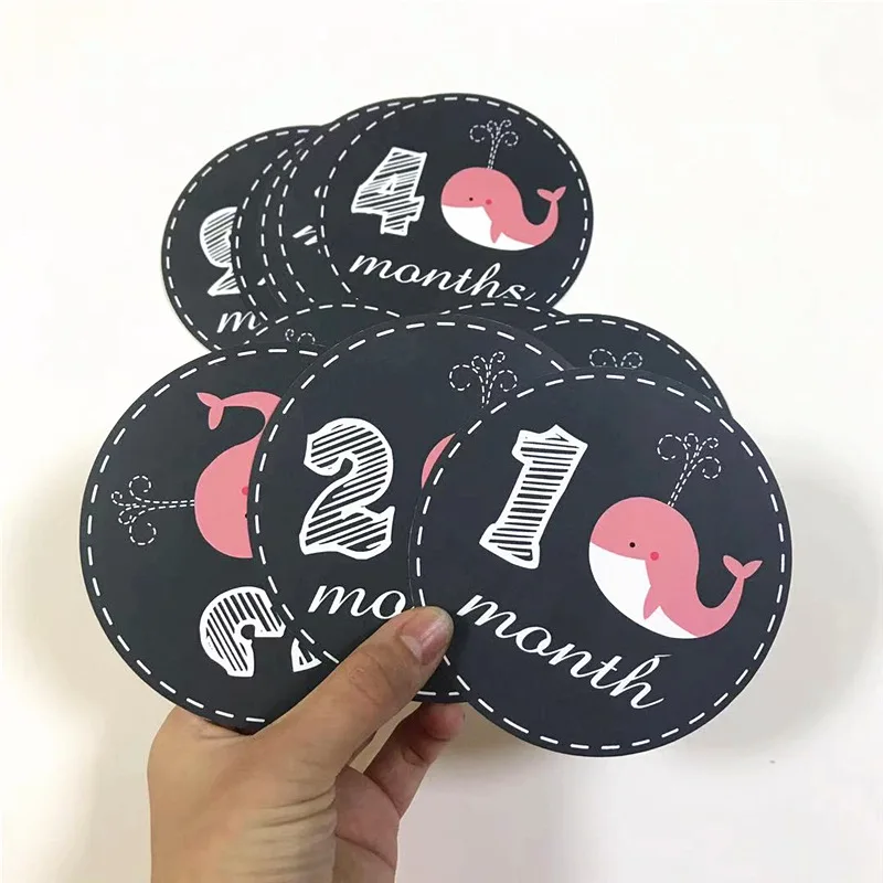 12 шт. наклейка на месяц для детской фотосъемки памятная веха ежемесячный