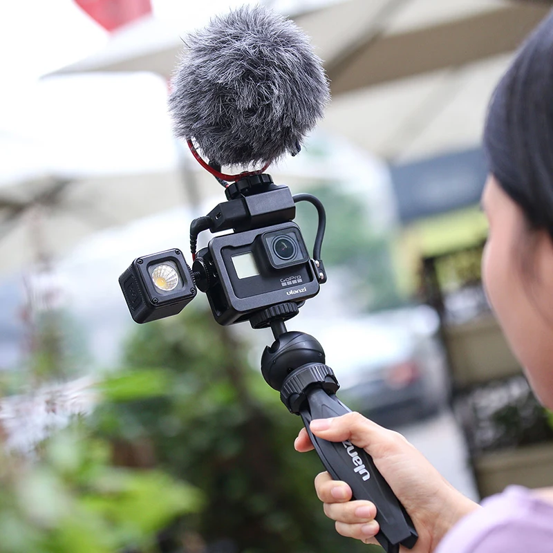 Чехол Ulanzi V2 Pro Gopro Vlog с 52 мм ND фильтром адаптером для микрофона Защитная крышка