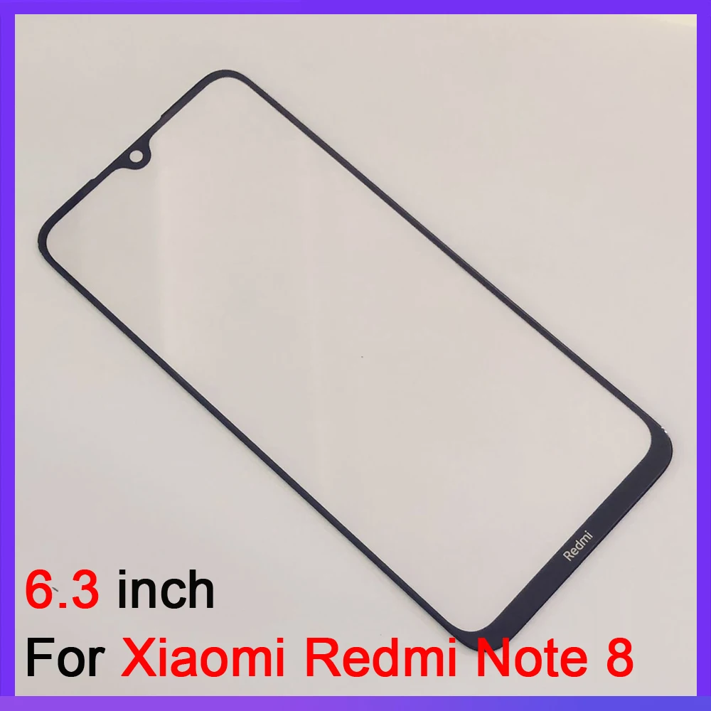 ЖК дисплей Сенсорная Панель переднее стекло для Xiaomi Redmi Note 8 8T Pro внешнее сенсорный
