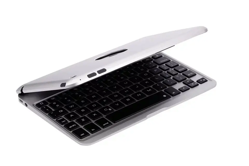 Металлический чехол с откидной крышкой Беспроводная Bluetooth клавиатура для Apple Ipad