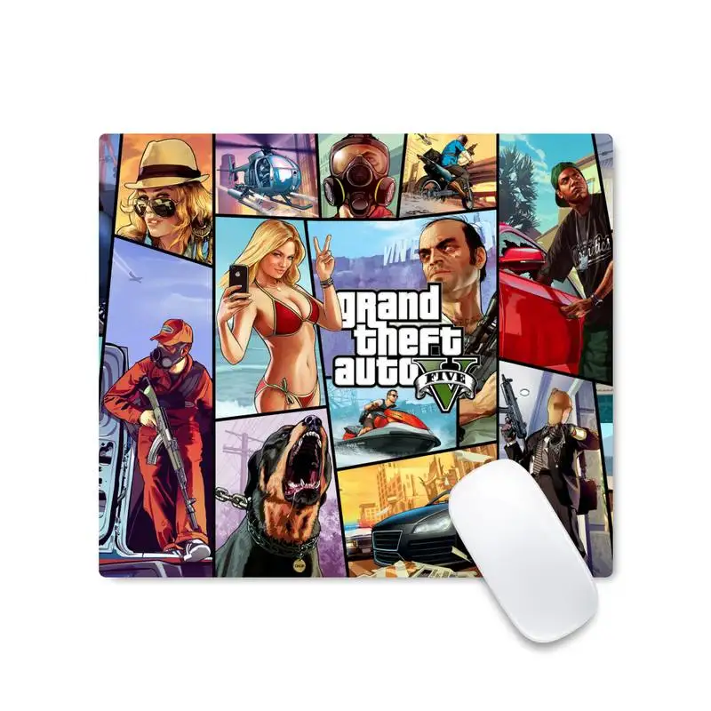 

GTA Rubber PC Computer Gaming mousepad Non-slip Cushion Square Thickness 2mm