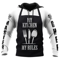 2021 newest master chef 3d all over printed fashion men autumn long sleeve pullover unisex sweatshirt casual zipper hoodie