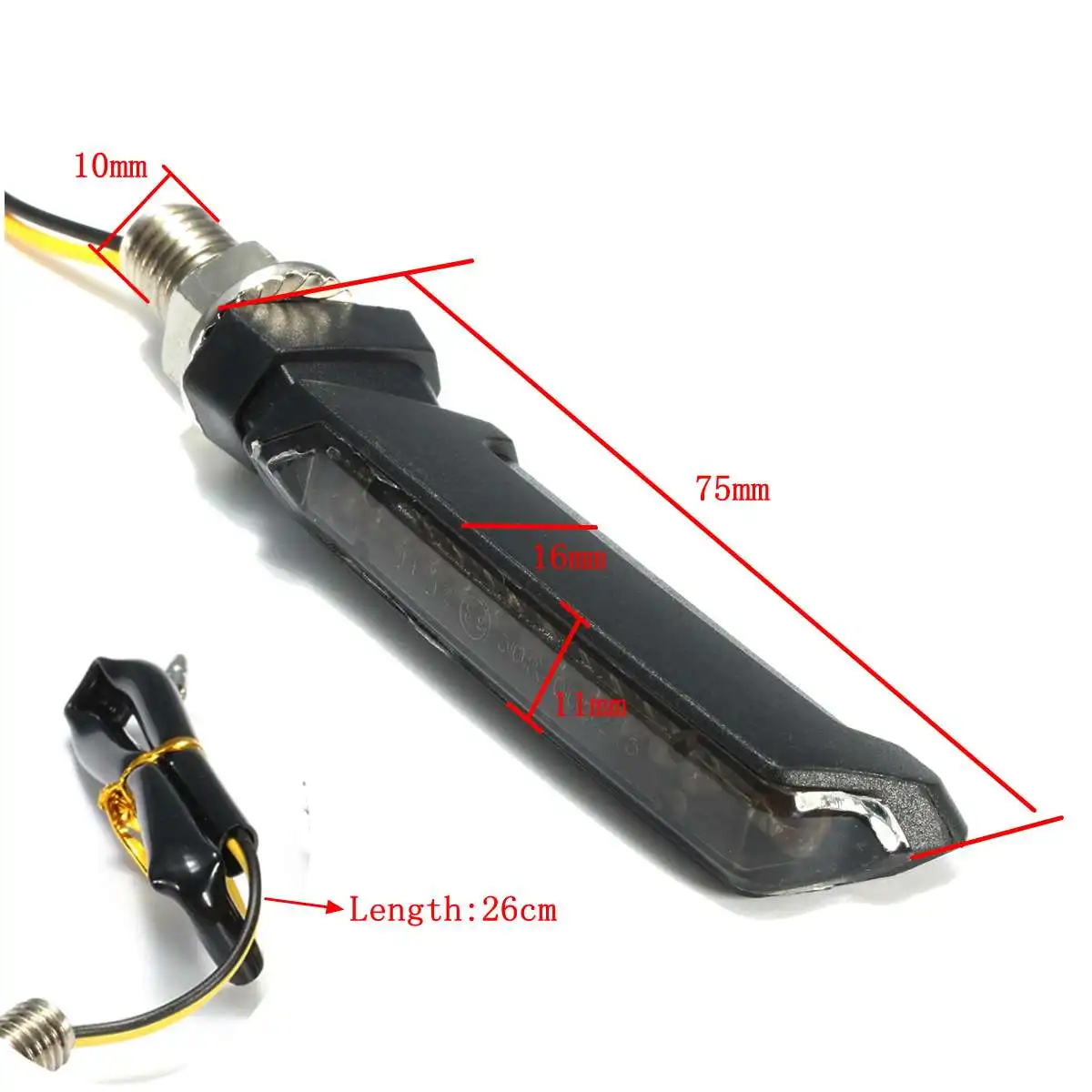 

4pcs 12V Motorcycle LED Turn Signal Light 12LEDs Indicator Lamps Amber Universal For Honda/Yamaha/Suzuki