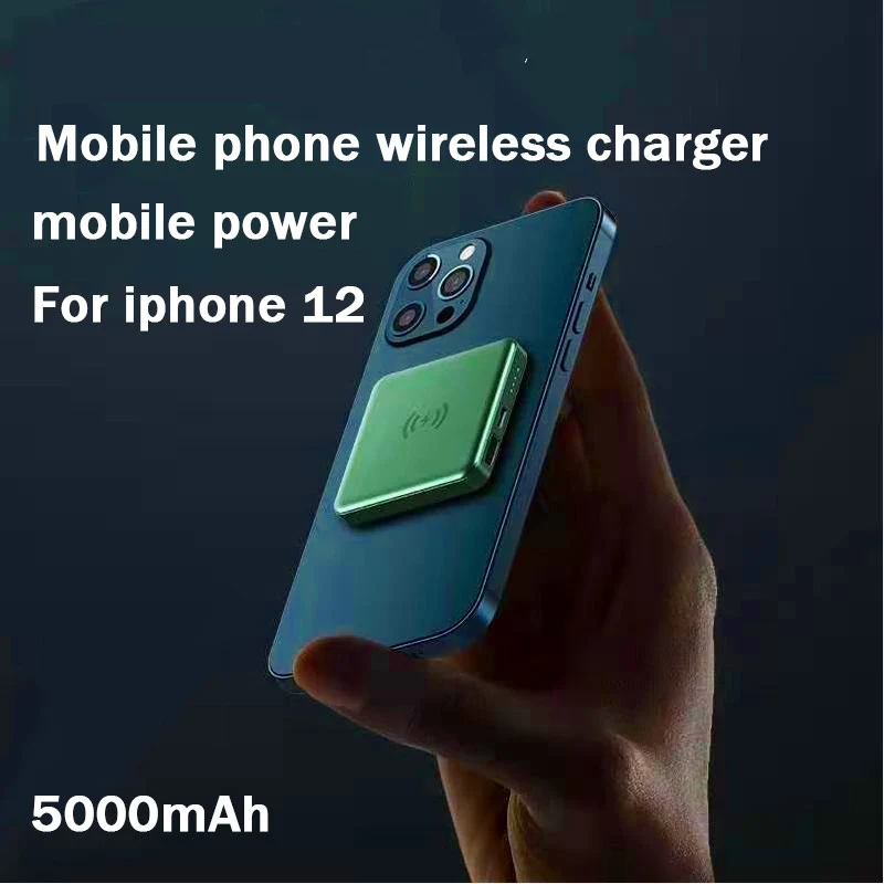 

15W Wireless Mobile Phone Charger Magnetic Power Bank For iPhone 12 Xiaomi Samsung Portable Power Bank Mobile Phone Fast Charger