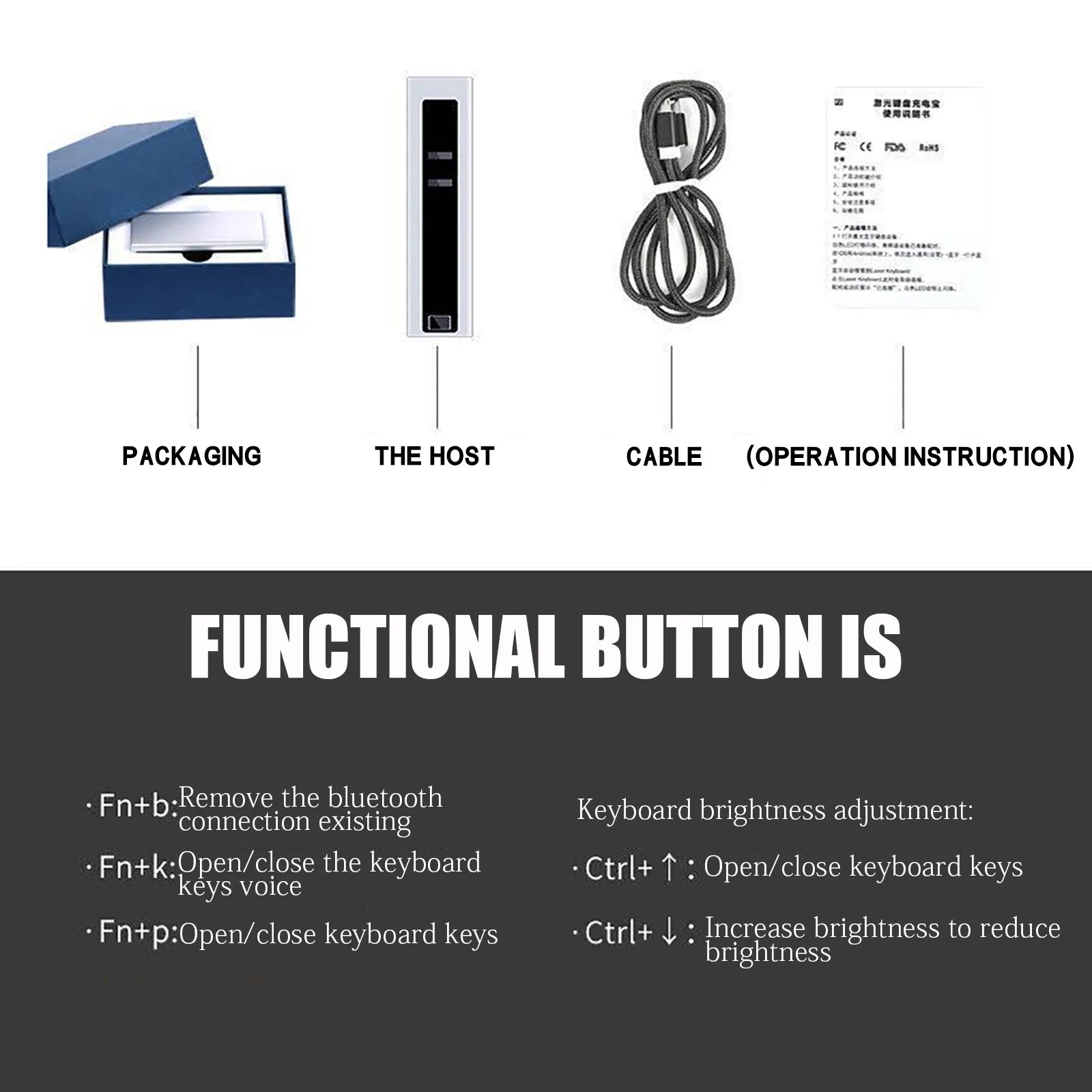 

Bluetooth Wireless Keyboard Wireless Virtual Projection Keyboard Portable For Iphone Android Smart Phone Ipad Tablet Pc Notebook