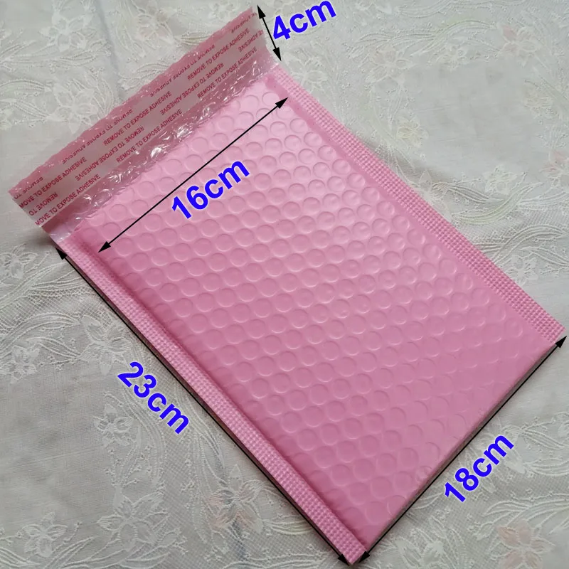 

Pink Gift Bags 165X229MM Usable space Poly bubble Mailer envelopes 6.5X9inch Self Sealing padded Mailing Bag [50pcs]