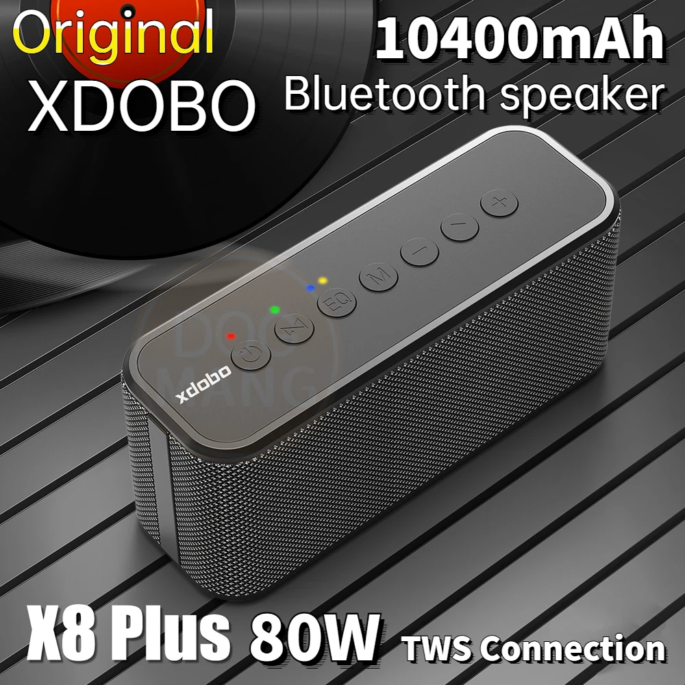 

XDOBO X8 PLUS 80W Bluetooth Speakers Portable TWS Wireless Heavy Bass Boombox Music Player Subwoofer Column Suporrt USB/TF/AUX