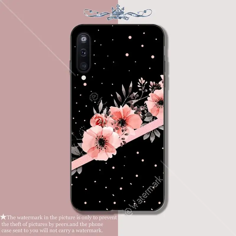 

Classic floral flower zebra patter phone cover case for Samsung galaxy A6 A7 2017 2018 A9 A10 A20 A30S A40 A50 A70 A80 funda