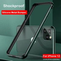 shockproof metal case for iphone 13 12 pro max 11 coque x xr xs max se2 6 7 8 plus luxury case aluminum bumper silicone cover