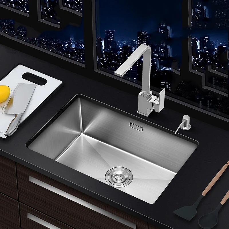 

Mini 304 Stainless Steel Kitchen Sink Single Bowl Bar Wash Basin For Small Apartment Kitchen Fixture With Drain Accessories