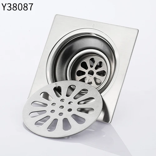 Stainless Steel Frap плитка вставка квадратный Пол Отходов решетки Ванная комната Душ слив Трап отходов Слив Фильтр крышка из нержавеющей стали Y38086 - Цвет: Stainless Steel