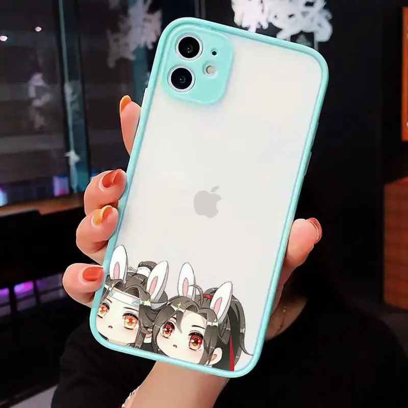

Mo Dao Zu Shi Cartoon Cute Anime high quality Phone Cases matte transparent For iphone 7 8 11 12 plus mini x xs xr pro max