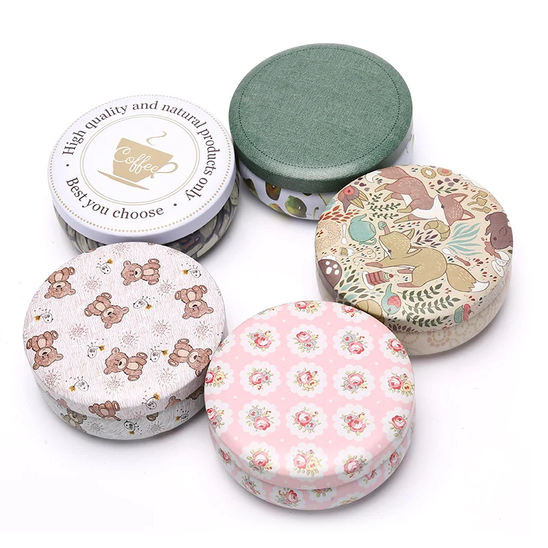 

Portable Printing Candy Box Party Supplies Rose Tea Pot Tin Box Jewelry Case