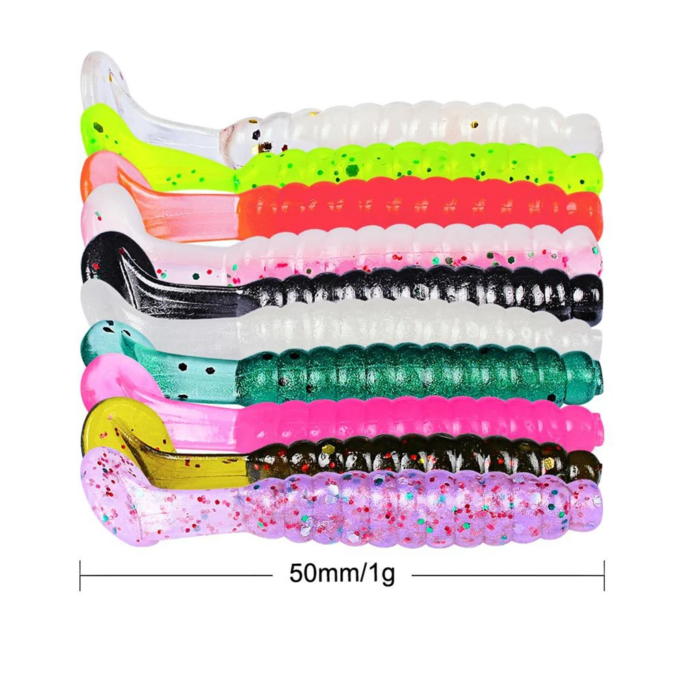 10 шт. рыболовные приманки с т-образным хвостом | Спорт и развлечения