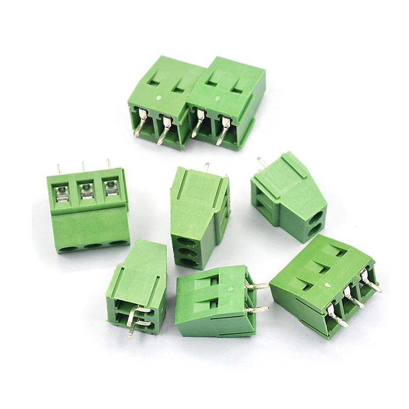 Проводка KF128 5 0 мм 2P 3P 4P шт. клемма винтового типа PCB dg/Φ/3/4/5/14P расстояние можно