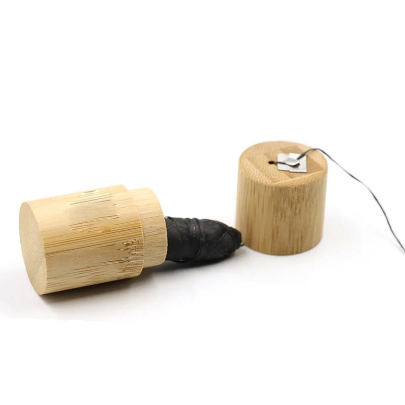 Логотип бамбуковый уголь и Слик зубная нить Бамбуковая нить|Держатель зубной