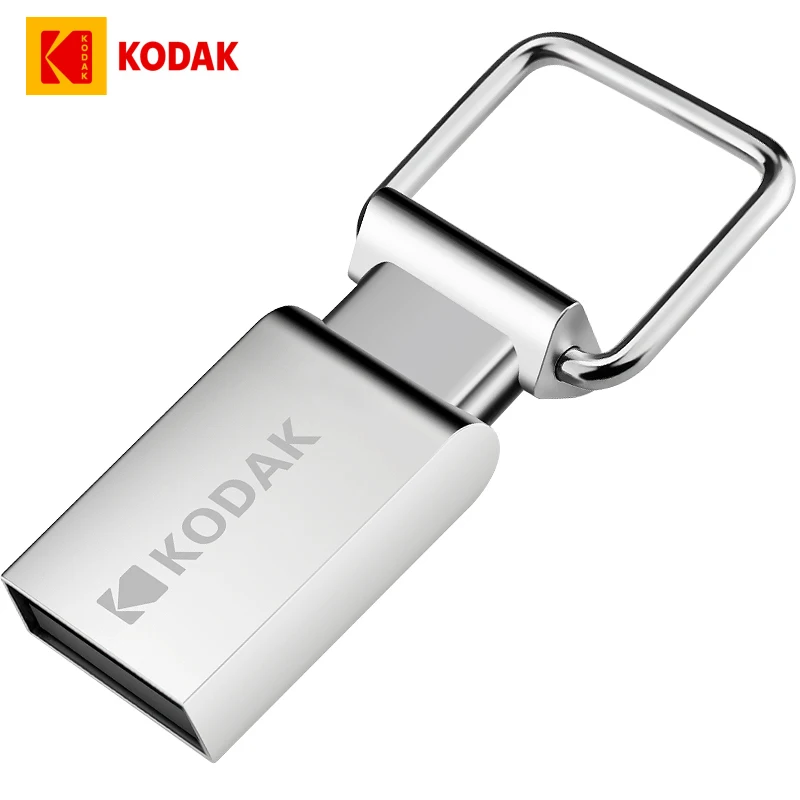 флешка usb флеш-накопитель Kodak 32 гб memoria 2 0 16 ГБ металлический серебристый круг |